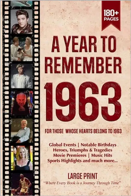 A Year To Remember 1963 History Book: A Nostalgic Tribute for the Radio Babies with Heartfelt Memories of 1963 - An Ideal Gift for Birthdays, Annivers by Lab, Edward Art