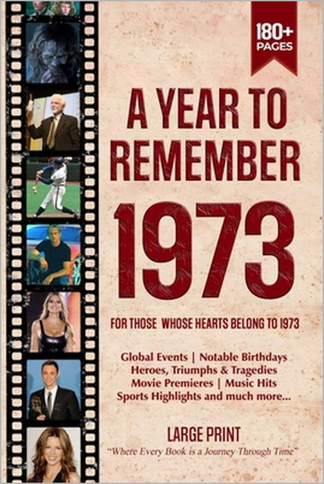 A Year To Remember 1973 History Book: A Nostalgic Tribute for the Radio Babies with Heartfelt Memories of 1973 - An Ideal Gift for Birthdays, Annivers by Edward Art Lab, Wisdom Zones