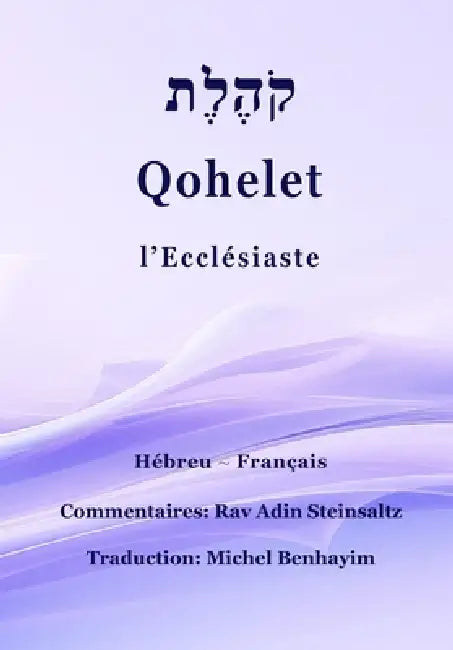 Qohelet: L'Ecclésiaste by Michel Benhayim