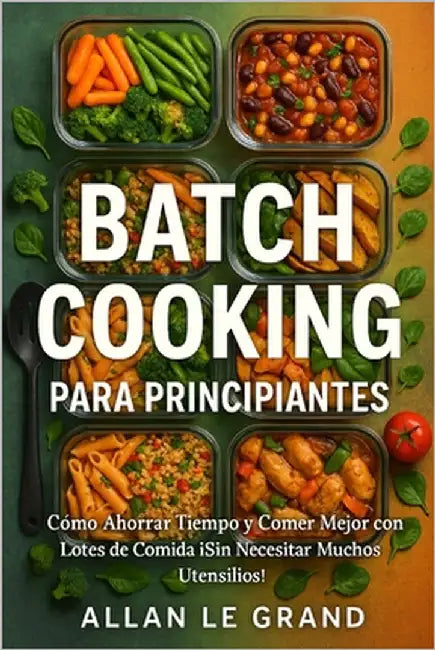 Batch Cooking Para Principiantes: Cómo Ahorrar Tiempo y Comer Mejor con Lotes de Comida ¡Sin Necesitar Muchos Utensilios! by Le Grand, Allan