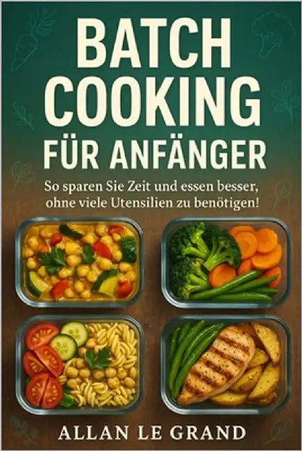 Batch Cooking Für Anfänger: So sparen Sie Zeit und essen besser, ohne viele Utensilien zu benötigen! by Le Grand, Allan