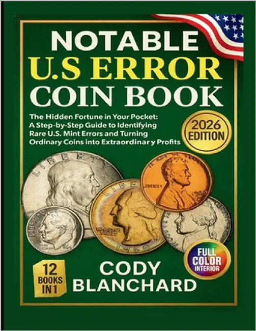 2026 Notable U.S Error Coin Book: The Hidden Fortune in Your Pocket: A Step-by-Step Guide to Identifying Rare U.S. Mint Errors and Turning Ordinary Co by Blanchard, Cody