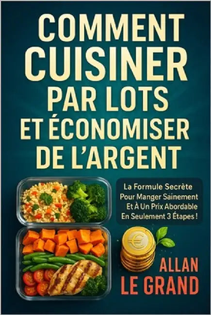 Comment Cuisiner Par Lots Et Économiser de l'Argent: La formule secrète pour manger sainement et à un prix abordable en seulement 3 étapes ! by Le Grand, Allan