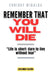 Remember that you will die: "Life is short: dare to live without fear" by Enrique Miralda