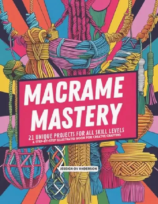 Macrame Mastery: 21 Unique Projects for All Skill Levels A Step-by-Step Illustrated Book for Creative Crafters by Jessica Ov Anderson