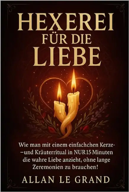 Hexerei Für Die Liebe: Wie man mit einem einfachen Kerzen- und Kräuterritual in NUR 15 Minuten die wahre Liebe anzieht, ohne lange Zeremonien zu brauc by Le Grand, Allan