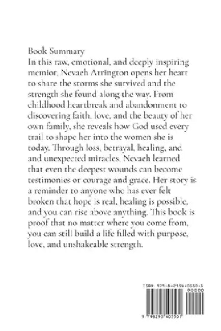 My Story by Nevaeh F. Arrington