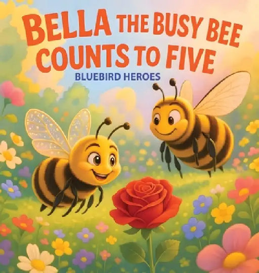 Bella the Busy Bee Counts to Five: Educational Picture Book for Toddlers and Preschoolers Ages 3-5 Teaching Counting and Colors by Bluebird Heroes