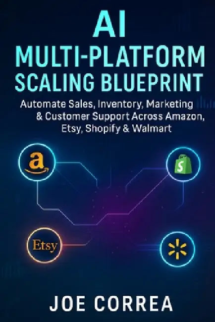 AI Multi-Platform Scaling Blueprint: Automate Sales, Inventory, Marketing & Customer Support Across Amazon, Etsy, Shopify & Walmart by Joe Correa
