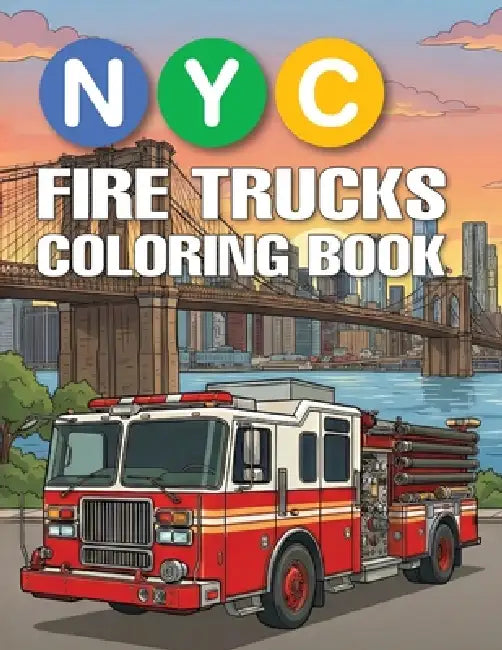 NYC Fire Trucks Coloring Book by Coco Bean
