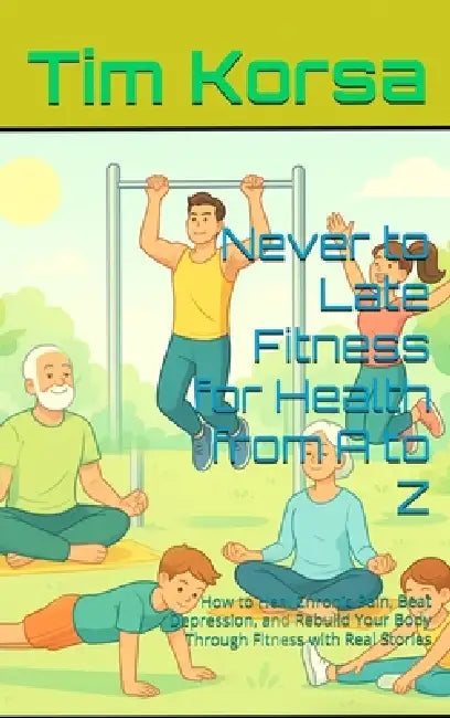 Never to Late Fitness for Health from A to Z: How to Heal Chronic Pain, Beat Depression, and Rebuild Your Body Through Fitness with Real Stories by Tim Korsa