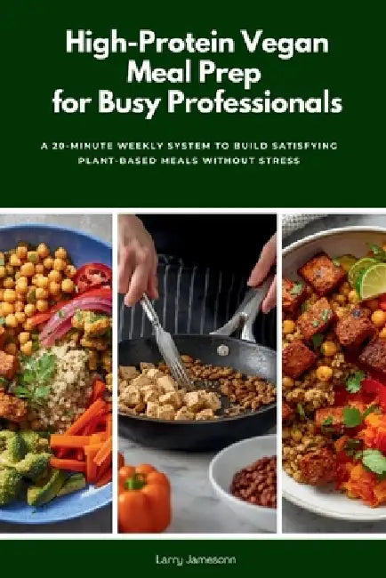 High-Protein Vegan Meal Prep for Busy Professionals: A 20-Minute Weekly System to Build Satisfying Plant-Based Meals Without Stress by Larry Jamesonn