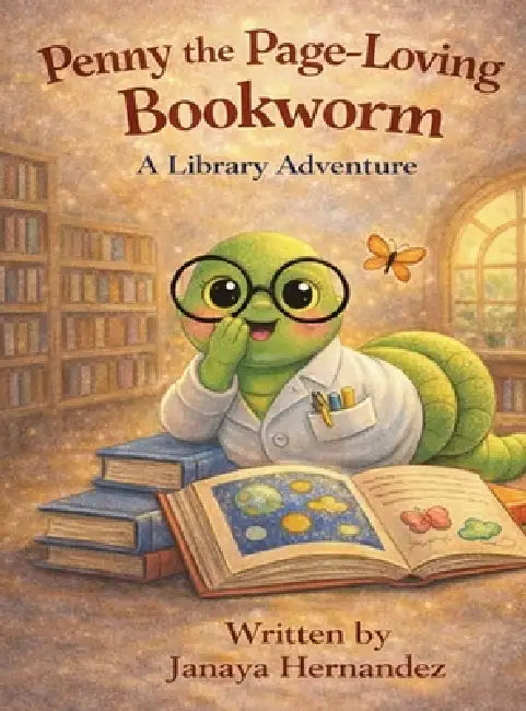Penny the Page-Loving Bookworm: A Library Adventure by Janaya Hernandez