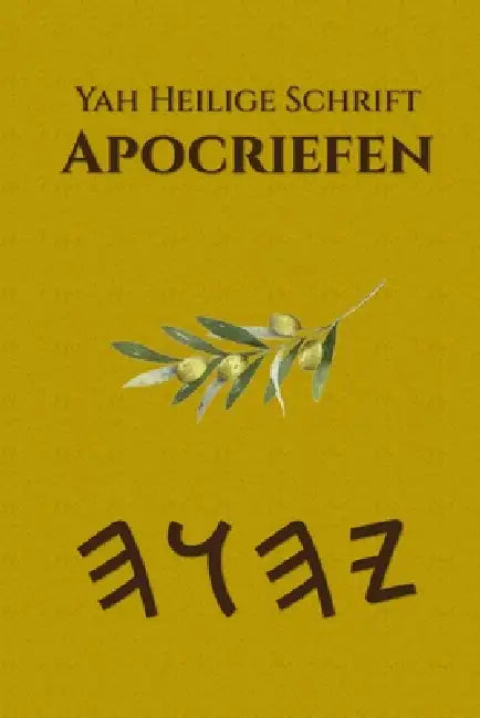 Yah Schrifturen Apocrief by Boss