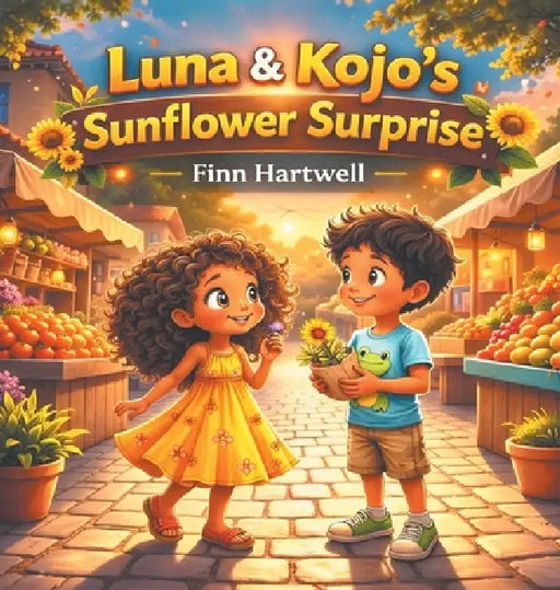 Luna & Kojo's Sunflower Surprise: A Heartwarming Story About Patience, Friendship, and Growing Together for Children Ages 3-5 by Finn Hartwell