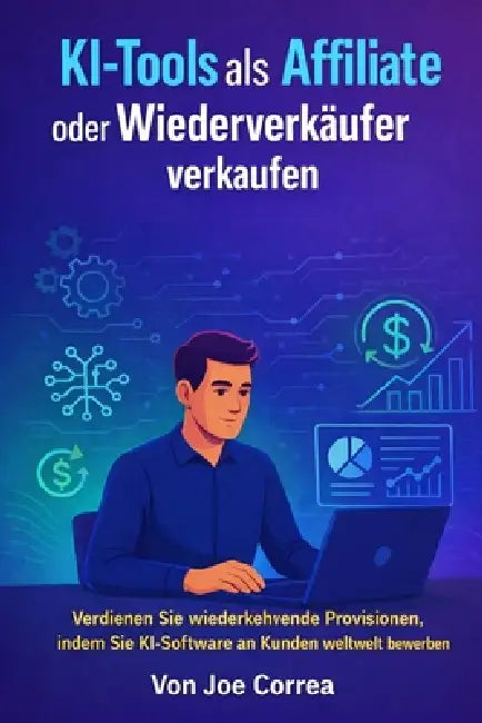 KI-Tools als Affiliate oder Wiederverkäufer verkaufen: Verdienen Sie wiederkehrende Provisionen, indem Sie KI-Software an Kunden weltweit bewerben by Joe Correa