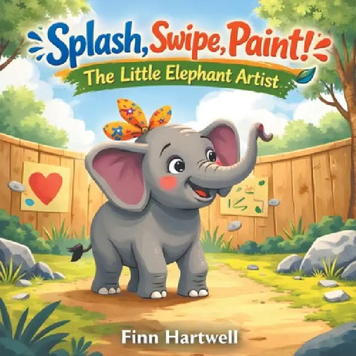 Splash, Swipe, Paint! The Little Elephant Artist: A Sweet Picture Book About Self-Expression and Believing in Yourself for Kids Ages 3-5 by Finn Hartwell