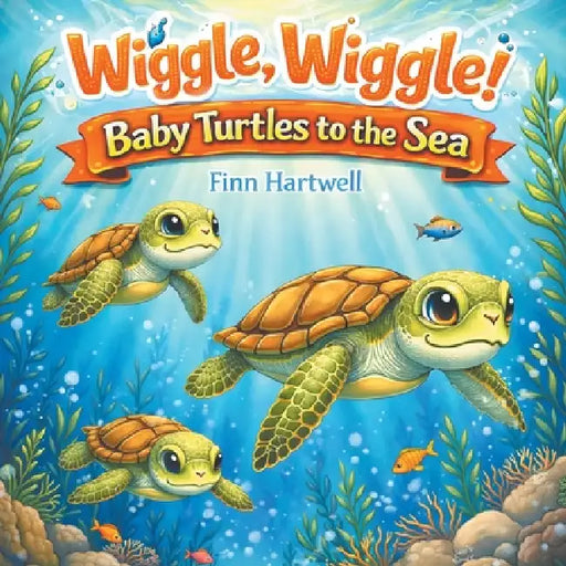 Wiggle, Wiggle! Baby Turtles to the Sea: A Sweet and Simple Story of Teamwork and Determination for Children Ages 3-5 by Finn Hartwell