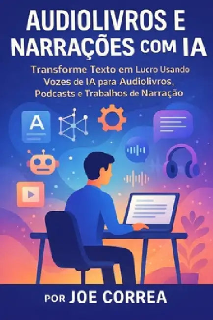 Audiolivros e Narrações com IA: Transforme Texto em Lucro Usando Vozes de IA para Audiolivros, Podcasts e Trabalhos de Narração by Joe Correa