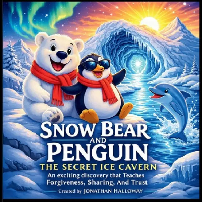 Snow Bear and Penguin The Secret Ice Cavern: An exciting discovery that Teaches Forgiveness, Sharing, And Trust by Jonathan Halloway