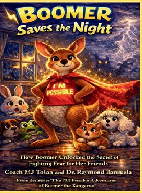 Boomer Saves the Night: How Boomer Unlocked the Secret of Fighting Fear for Her Friends by Coach Mj Tolan, Raymond Banzuela