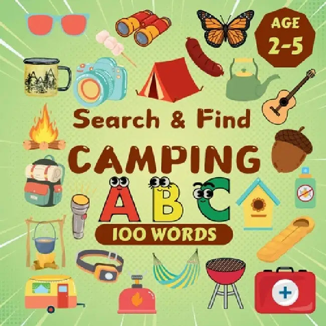 Search & Find Camping: A Fun Search & Find Activity Book for Toddlers and Kids 2-6 Years Old by Sylvia Robins