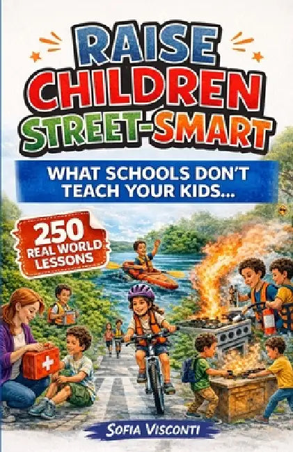 Raise Children Street-Smart - What Schools Don't Teach Your Kids: 250 Real World Lessons to Build Confident, Independent, Resilient Kids with the Life by Sofia Visconti