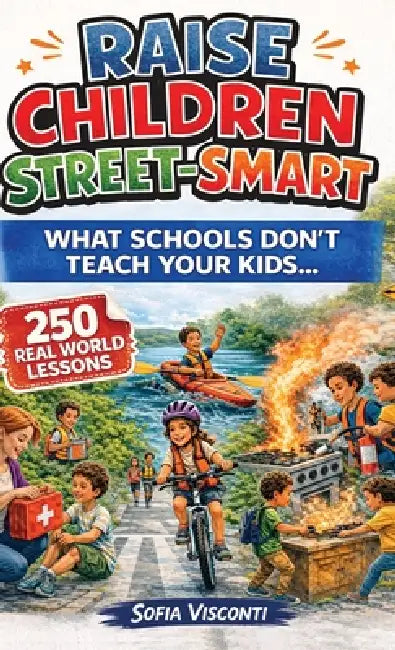 Raise Children Street-Smart - What Schools Don't Teach Your Kids: 250 Real World Lessons to Build Confident, Independent, Resilient Kids with the Life by Sofia Visconti