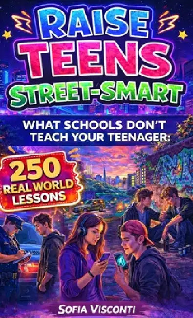 Raise Teens Street-Smart - What Schools Don't Teach Your Teenager: 250 Real World Lessons to Build Confident, Resilient Teens with the Life Skills and by Sofia Visconti