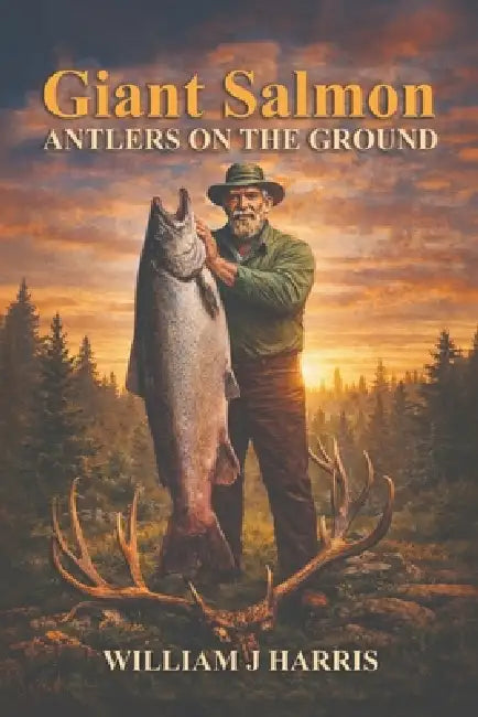Giant Salmon Antlers On the Ground by William J. Harris