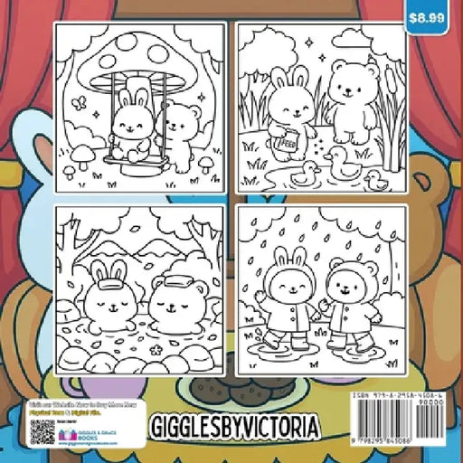 Cute Friends Bold and Easy Coloring Book by Giggles &. Grace Books