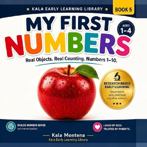 My First Numbers: A Science-Based Number Learning Book for Toddlers Ages 1-4 by Kala Montena