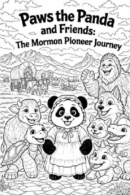 Paws the Panda and Friends: The Mormon Pioneer Journey Coloring Story Book by Reeve, Samanthya Schwager