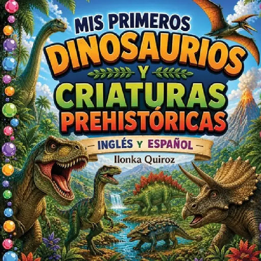 Mis Primeros Dinosaurios y Criaturas Prehistóricas- Inglés y Español by Ilonka Quiroz