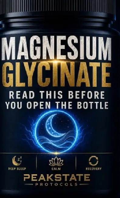 Magnesium Glycinate: Read This Before You Open the Bottle - The Complete Protocol for Deep Sleep, Calm, and Recovery by Peakstate Protocols