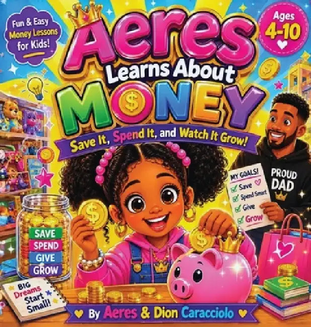 Aeres learns about money: Save it, Spend it and watch it grow by Aeres Sofia Caracciolo, Dion Darren Caracciolo, Jaiden Xavier Caracciolo