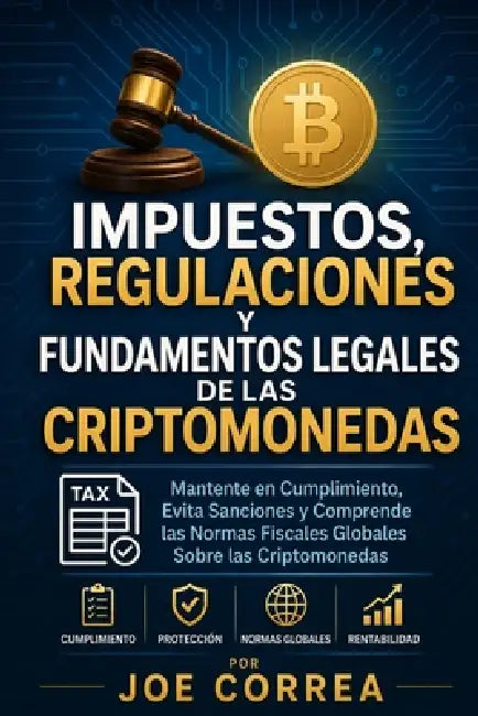 Impuestos, Regulaciones y Fundamentos Legales de las Criptomonedas: Mantente en Cumplimiento, Evita Sanciones y Comprende las Normas Fiscales Globales by Joe Correa