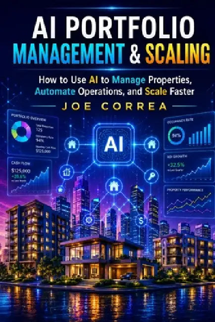 AI Portfolio Management & Scaling: How to Use AI to Manage Properties, Automate Operations, and Scale Faster by Joe Correa