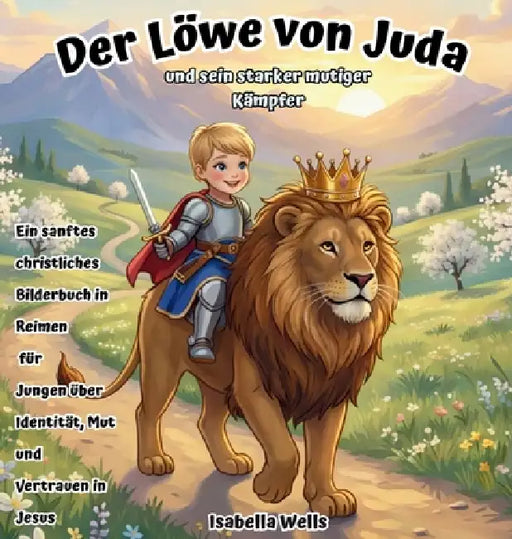 Der Löwe von Juda und sein starker mutiger Kämpfer: Ein sanftes christliches Bilderbuch in Reimen für Jungen über Identität, Mut und Vertrauen in Jesu by Isabella Wells