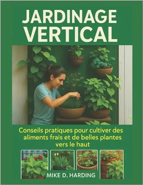 Jardinage Vertical: Conseils pratiques pour cultiver des aliments frais et de belles plantes vers le haut by Harding, Mike D.