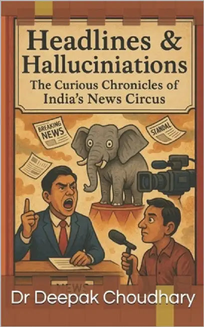 "Headlines & Hallucinations: : The Curious Chronicles of India's News Circus", by Choudhary, Deepak