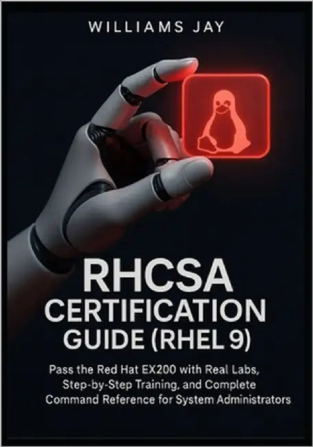 RHCSA Certification Guide (RHEL 9): Pass the Red Hat EX200 with Real Labs, Step-by-Step Training, and Complete Command Reference for System Administra by Jay, Williams