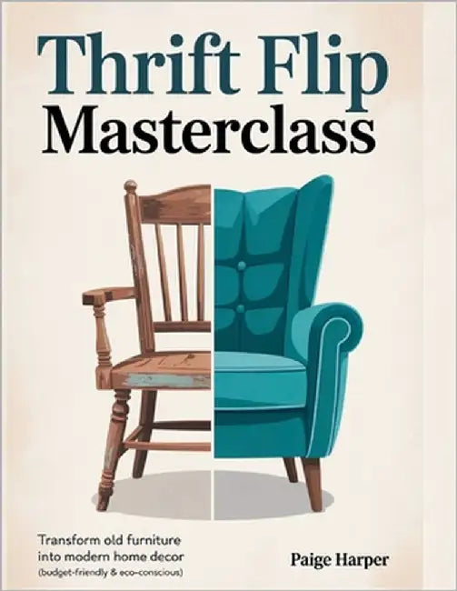 Thrift Flip Masterclass: Transform Old Furniture into Modern Home Decor (Budget-Friendly & Eco-Conscious) by Harper, Paige