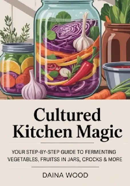 Cultured Kitchen Magic: Your Step-by-Step Guide to Fermenting Vegetables, Fruits & Herbs in Jars, Crocks & More by Daina Wood
