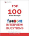 Top 100 Brand Manager Interview questions: Fully Solved: Build a Powerful Brand Starting with Your Interview by Biz, Dollarbook