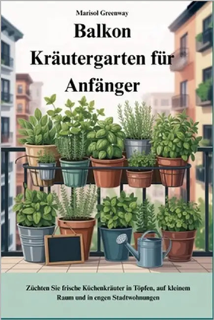 Balkon Kräutergarten für Anfänger: Züchten Sie frische Küchenkräuter in Töpfen, auf kleinem Raum und in engen Stadtwohnungen by Greenway, Marisol