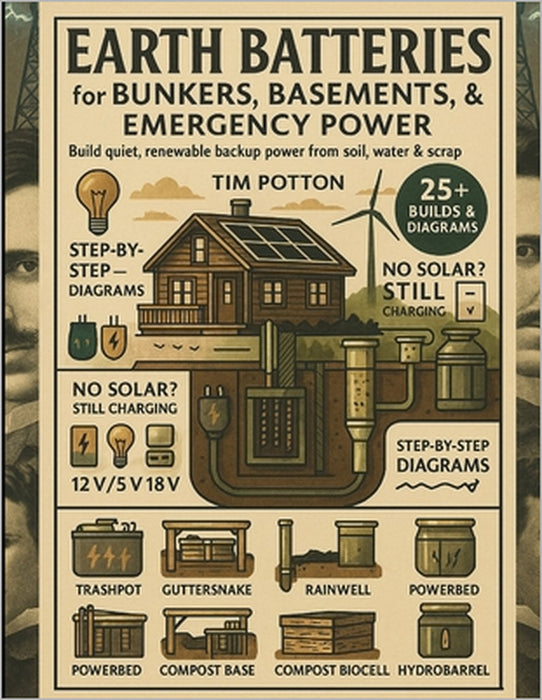 Earth Batteries for Bunkers, Basements, and Emergency Power by Tim Potton