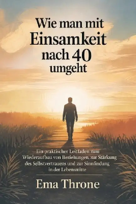 Wie man mit Einsamkeit nach 40 umgeht: Ein praktischer Leitfaden zum Wiederaufbau von Verbindungen und zur Suche nach einem Sinn in der Lebensmitte by Ema Throne