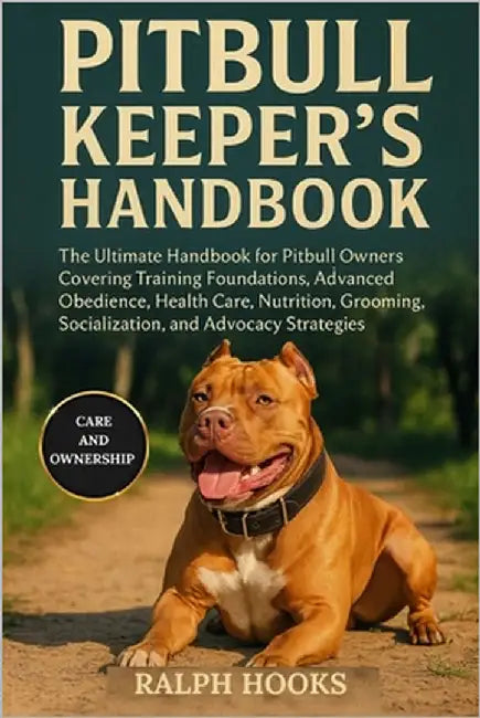 Pitbull Keeper's Handbook: The Ultimate Handbook for Pitbull Owners Covering Training Foundations, Advanced Obedience, Health Care, Nutrition, Groomin by Hooks, Ralph