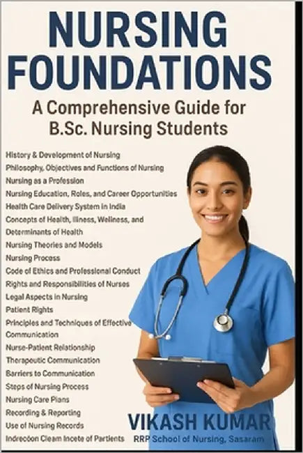 Nursing Foundations: A Comprehensive Guide for B.Sc. Nursing Students: Essential Concepts, Skills, and Ethics for Professional Nursing Practice by Kumar, Vikash